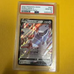🔥 PSA 10 GEM MINT – 🔥 2020 Pokemon Duraludon V #047 from Champion’s Path, - Image 1