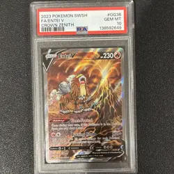 Pokemon Entei V Ultra Rare Full Art Holo Crown Zenith GG36/GG70 PSA 10 - Image 1