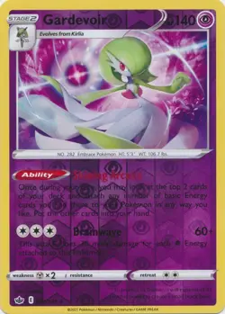 Reverse Holo Gardevoir 061/198 Rare Chilling Reign Pokemon TCG Near Mint - Image 1