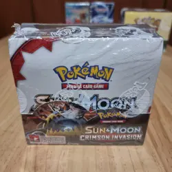 Pokemon TCG Sealed Sun And Moon Crimson Invasion Booster Box - Image 1