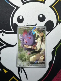 N's Zorua 189 Holo Promo Scarlet & Violet Promo Pokemon NM - Image 1