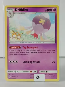 Drifblim - Rare - SM Unified Minds - POKEMON #81 -D - Image 5
