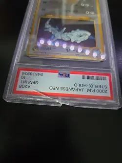 2000 POKEMON JAPANESE NEO READ DESCRIPTION #208 STEELIX-HOLO PSA 10 - Image 4