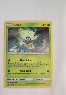 Pokemon 2019 Unified Minds Celebi 4/236 Holo Rare NM - Image 1