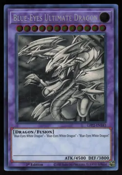 Blue-Eyes Ultimate Dragon (Ghost Rare) GFP2-EN181 1st Edition Yu-Gi-Oh - Image 1