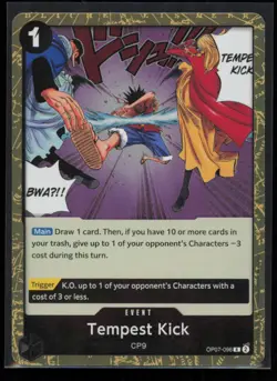 Tempest Kick OP07-096 One Piece 500 Years in the Future Rare Near Mint - Image 1