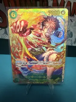 Monkey D. Luffy One Piece CCG Secret Rare Foil OP13-118 7000 Power Japanese - Image 1