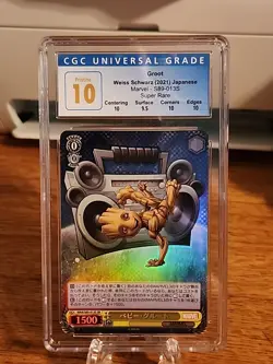 2021 WEISS SCHWARZ JAPANESE MARVEL 013 BABY GROOT Supee Rare CGC 10 Pristine - Image 1