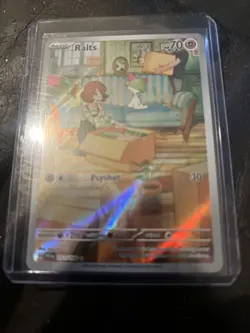 Pokemon TCG Ralts Scarlet Violet Base Set Holo Card 211/198 Illustration Rare - Image 1