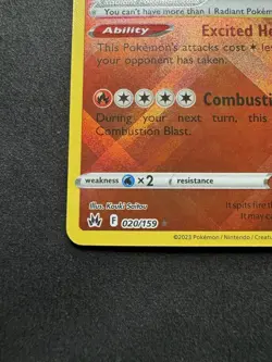 Radiant Charizard 020/159 Crown Zenith Holo Rare Shiny Pokemon TCG Card - Image 4