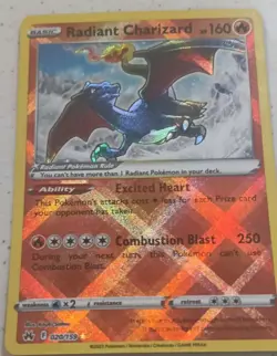 Pokemon TCG Radiant Charizard Crown Zenith 020/159 Holo Radiant Rare - Image 1