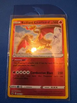 Pokemon TCG Radiant Charizard Crown Zenith 020/159 Holo Radiant Rare - Image 1