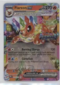 Flareon ex (Surprise Box Promo) Pokemon Prismatic Evolutions PRE #014 - Image 1