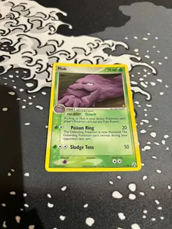 Muk SWIRL!! 11/92 EX Legend Maker Set Pokemon Card TCG Holo Rare - Nm/Vlp - Image 1