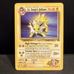 Pokemon Card - Lt. Surge's Jolteon Gym Challenge 28/132 Rare - Image 1