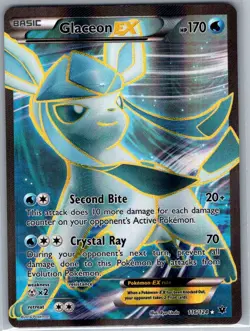 Glaceon EX (Full Art) 116/124 XY - Fates Collide - Pokemon Card - NM - Image 1