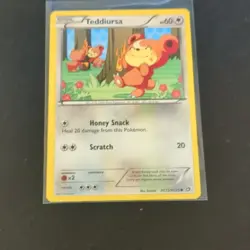 Pokemon TCG Teddiursa RC15/RC25 Legendary Treasures 2013 Basic Regular Card - Image 1