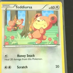 Pokemon TCG Teddiursa RC15/RC25 Legendary Treasures 2013 Basic Regular Card - Image 5