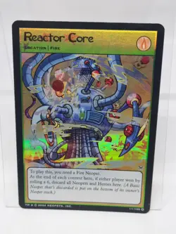 Neopets Trading Card Reactor Core 11/100 Holo Foil NM - Image 1