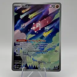 Pokemon TCG Minior 201/182 SV04 Paradox Rift Illustration Rare Holo English - Image 1