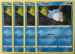 POKEMON 4X SNOM 084/264 FUSION STRIKE COMMON NEAR MINT-PLAYSET - Image 1