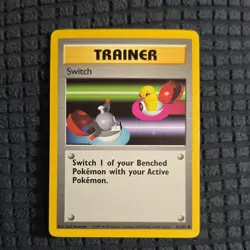 Pokemon TCG Switch Trainer Base Set 95/102 Regular Common Wizards English 1999 - Image 1