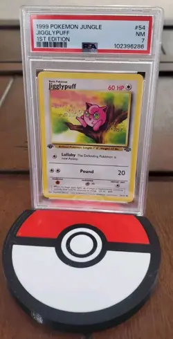 1999 Pokemon Jungle 1st Edition JIGGLYPUFF #54/64 PSA 7 NM - Image 1