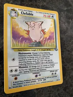 1999 Pokemon TCG - Jungle Set - Unlimited - Clefable - Holo Rare - #1 - LP - Image 5