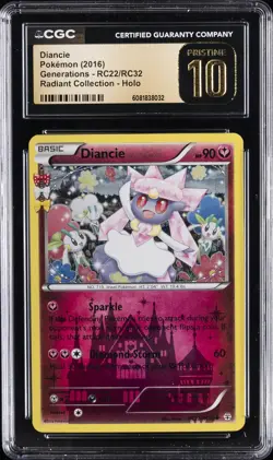 2016 POKEMON GENERATIONS - RADIANT COLL HOLO #RC22/RC32 DIANCIE CGC 10 PRISTINE - Image 1