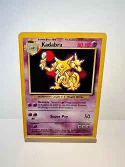 Kadabra 32/102 Uncommon Base Set Unlimited Pokemon Moderately Played - Image 1