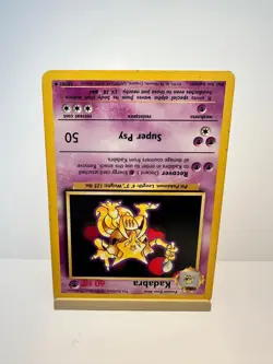 Kadabra 32/102 Uncommon Base Set Unlimited Pokemon Moderately Played - Image 2