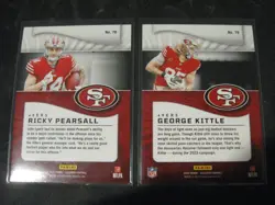 RICKY PEARSALL (RC)/GEORGE KITTLE 2-LOT 2024 Illusions Trophy Collection EMERALD - Image 2