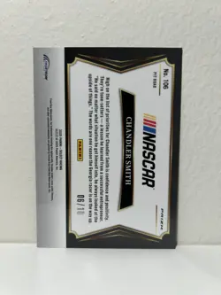 2025 Panini Select #’d /10 Chandler Smith - Gold Cracked Ice Prizm SSP #106 - Image 2