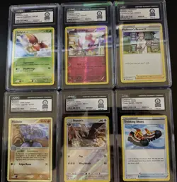 CGC Pokemon Slabs Guinness World Record 1 Of 1 Slabs Lot Of 6 - Image 1