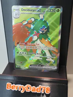 Decidueye EX 100/088 Perfect Order Full Art Pokemon TCG NM - Image 1