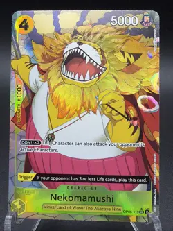 • Nekomamushi • OP06-110 Full Art Holo Premium Booster One Piece TCG NM - Image 1