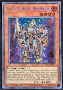 Girsu Orcust Mekk-Knight 2020 1st Ed Secret Rare Holo Yugioh Card ETCO-EN024 NM - Image 1