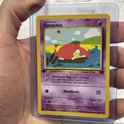 Pokemon Slowpoke 67/82 1st Edition Team Rocket Pokemon Card Vintage Vtg LP+ - Image 2