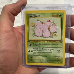 Exeggcute 52/64 Jungle Regular 1st Edition Pokemon Vintage Rare Card Pokemon LP+ - Image 1