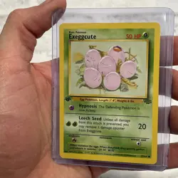 Exeggcute 52/64 Jungle Regular 1st Edition Pokemon Vintage Rare Card Pokemon LP+ - Image 2