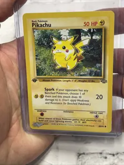 Pokemon Card Pikachu Jungle 60/64 WOTC Card 1st Edition Pokemon Vtg Vintage MP - Image 1