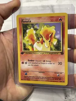 Pokemon Card Ponyta 64/82 Team Rocket 1st Edition Vintage WOTC Pokemon NM/MT Vtg - Image 2