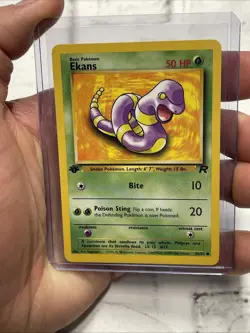 Pokemon Ekans 56/82 Team Rocket 1st Edition Vintage Vtg Pokemon Card WOTC NM TCG - Image 1