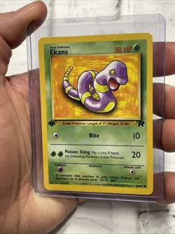 Pokemon Ekans 56/82 Team Rocket 1st Edition Vintage Vtg Pokemon Card WOTC NM TCG - Image 2