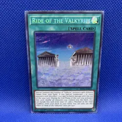 Yu-Gi-Oh! Ride of the Valkyries Holo 1st Edition Shadows in Valhalla Spell Card - Image 1