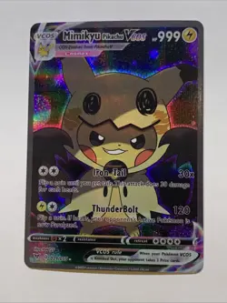 Pikachu Cosplay Mimikyu Pokemon Custom ACG Card Holo Foil Anime Hero Cute Cos - Image 1