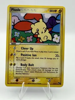 Plusle Holo Rare LP 2006 Pop Series 3 Vintage Pokemon TCG Card 5/17 HP - Image 1