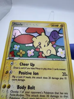 Plusle Holo Rare LP 2006 Pop Series 3 Vintage Pokemon TCG Card 5/17 HP - Image 3