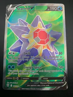 Starmie V 166/189 Full Art Ultra Rare Sword & Shield Astral Radiance Pokemon NM - Image 1