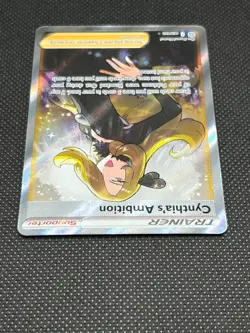Pokemon Tcg Cynthia's Ambition 169/172 Brilliant Stars Full Art - Image 3